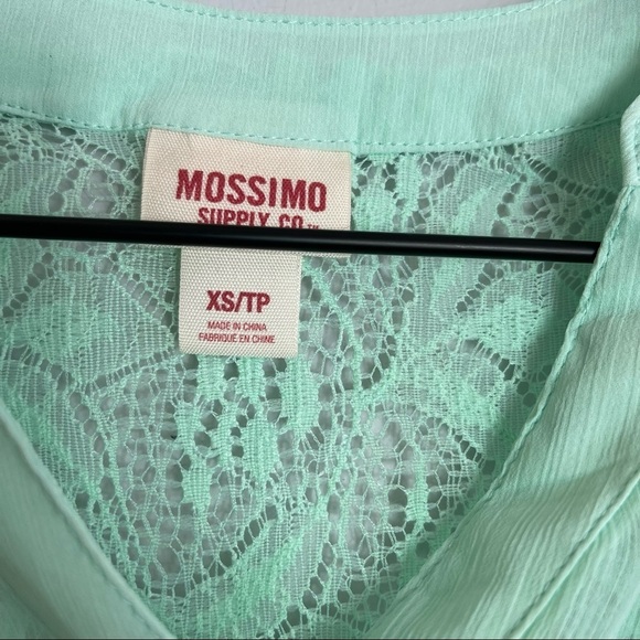 Mossimo Supply Co. XS Teal Belted Peasant Tunic NWT - Picture 3 of 13
